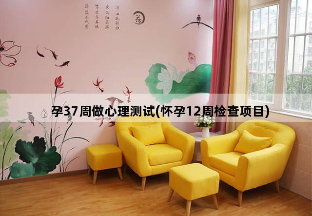 孕37周做心理测试(怀孕12周检查项目)
