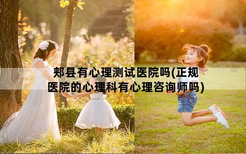 郏县有心理测试医院吗(正规医院的心理科有心理咨询师吗)